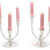 Zilveren kandelaber