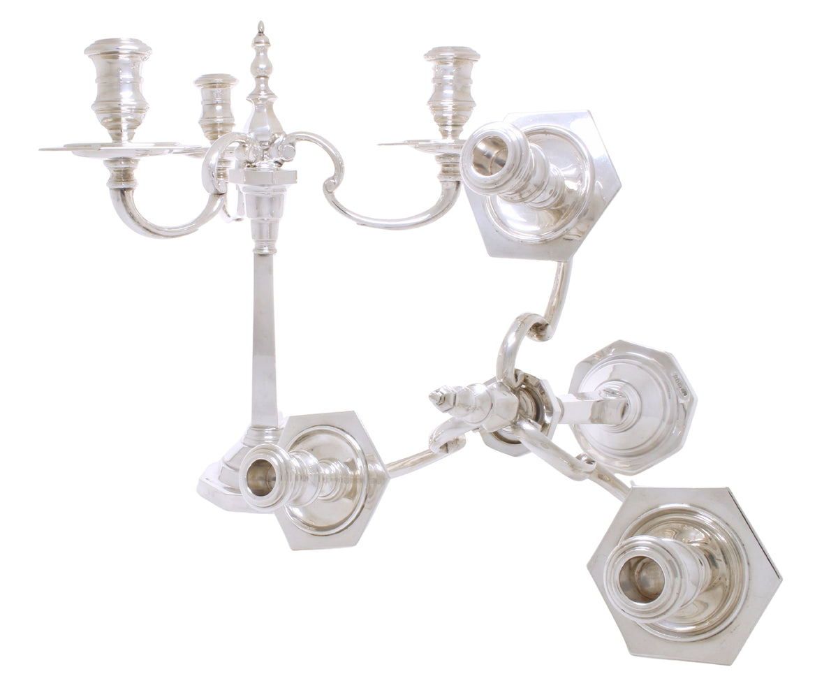 Massief zilveren kandelaber 3.1 kilo