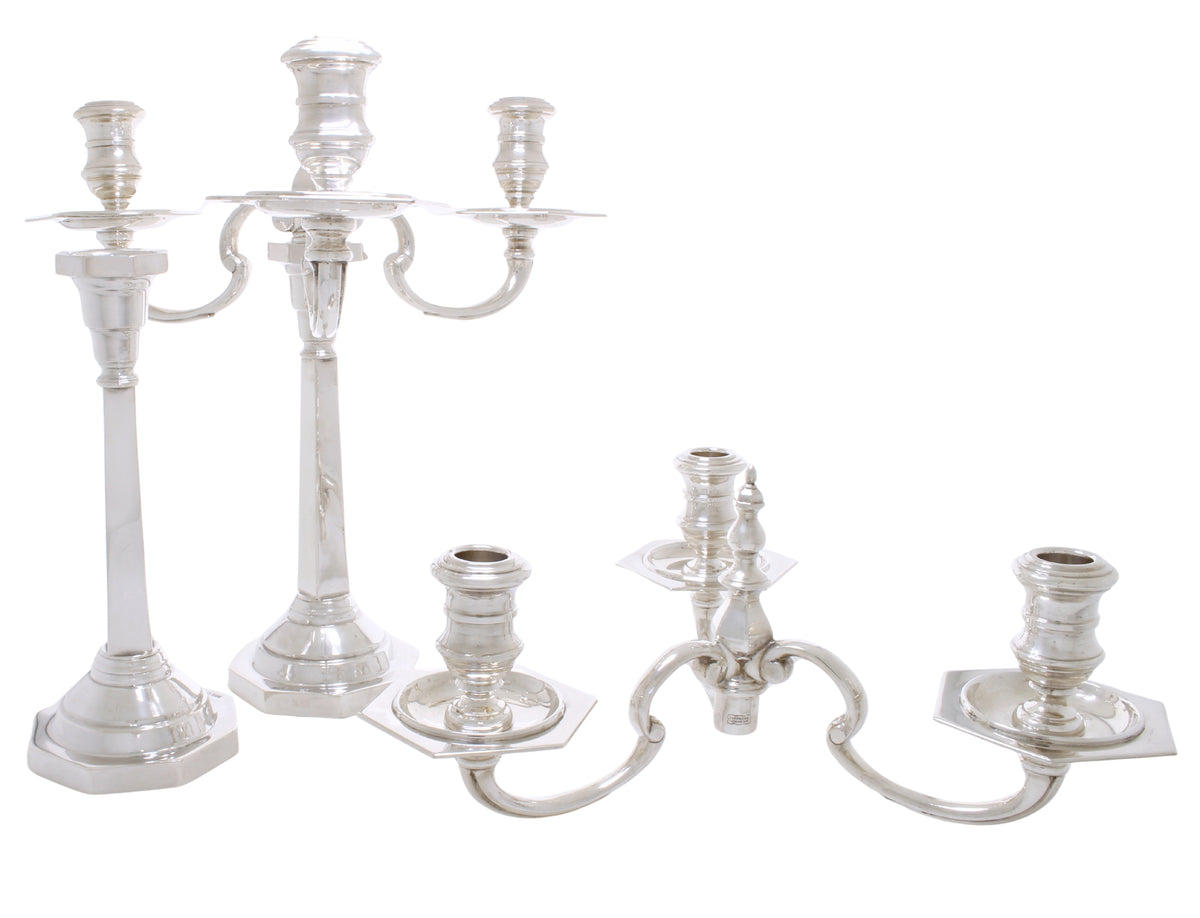 Massief zilveren kandelaber 3.1 kilo