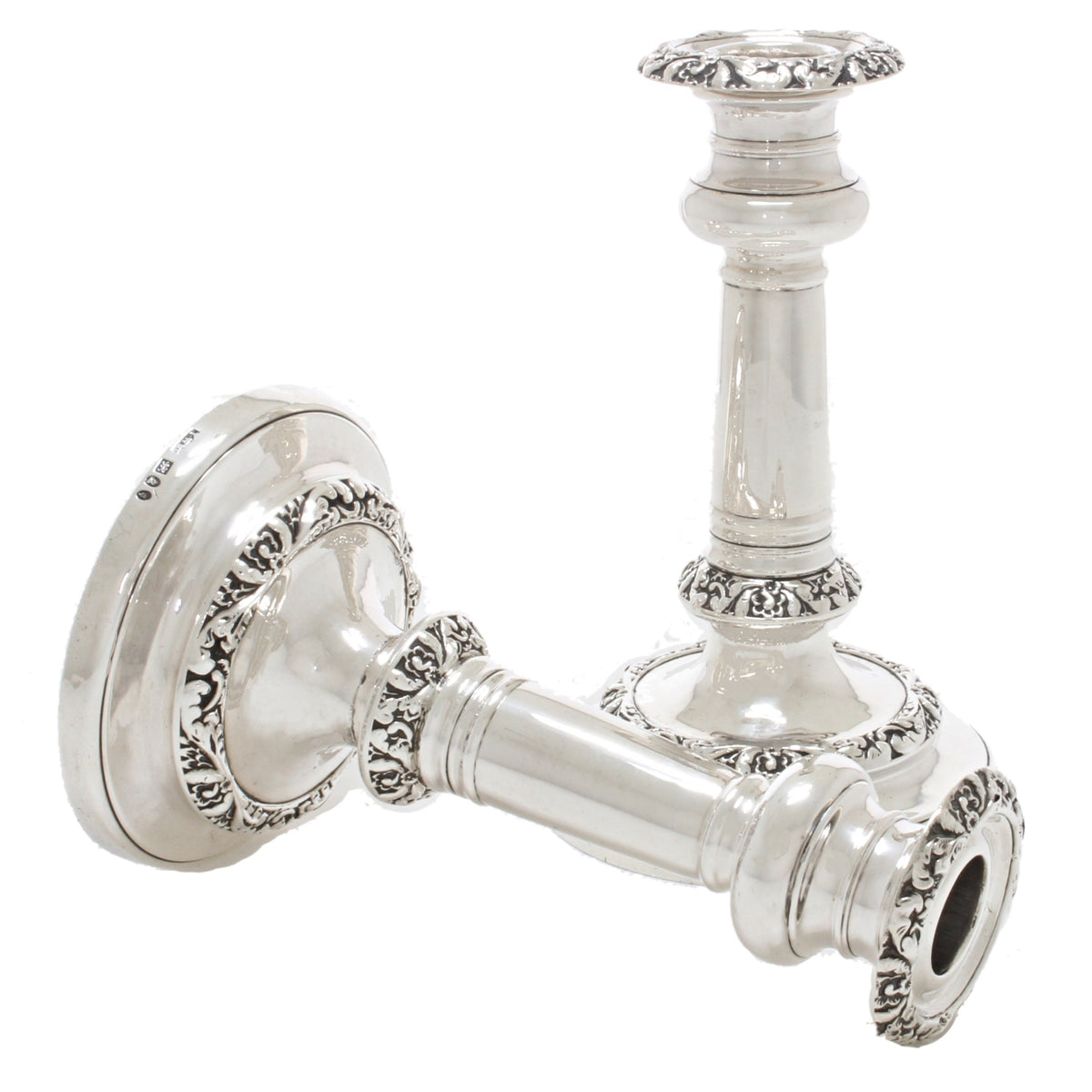 Georgische zilveren kaarsenhouders 1821