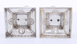 Zilveren kaars houders, massief sterling zilver