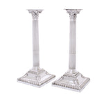 Antiek zilveren set kandelaars van vier 1770 - 1772