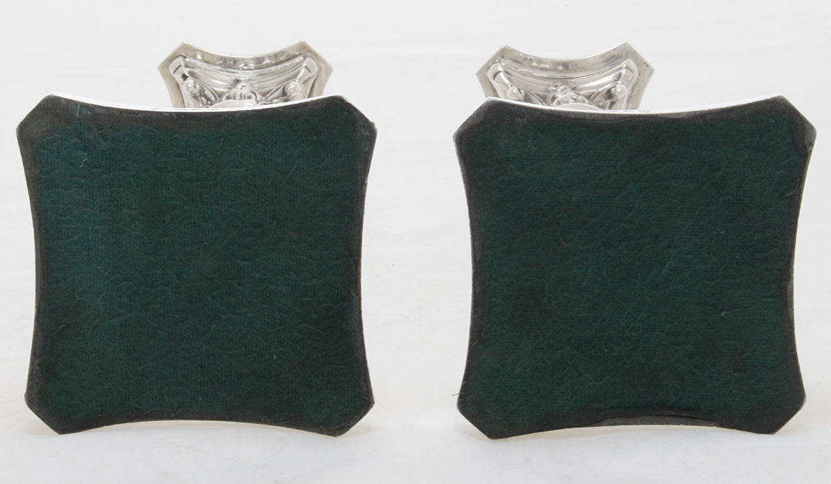 Korintische kandelaars Antiek Victoriaans Sterling Zilver 1891