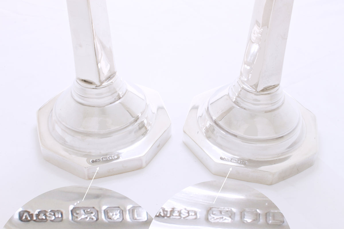 Massief zilveren kandelaber 3.1 kilo