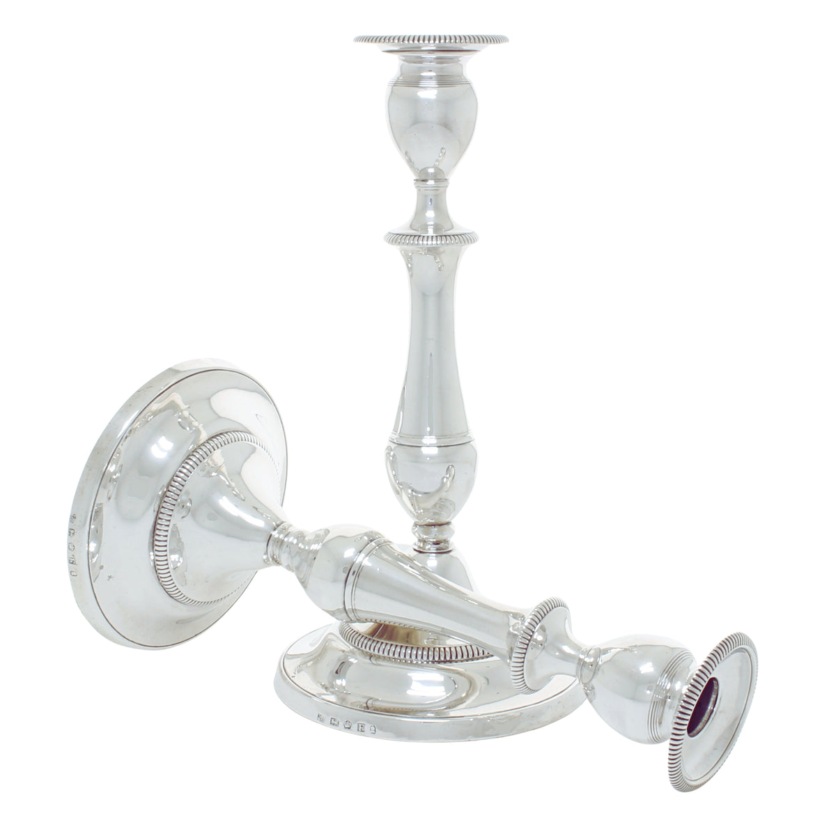 Grote Antieke Georgische Sterling Zilveren kandelaars 1803