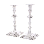 Antiek zilveren set kandelaars van vier 1833