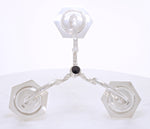 Massief zilveren kandelaber 3.1 kilo