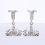 Massief Zilveren kandelaars George 2e