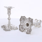 Massief Zilveren kandelaars George 2e