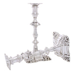 Antiek zilveren set kandelaars van vier 1833