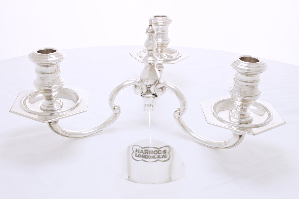 Massief zilveren kandelaber 3.1 kilo