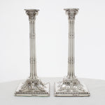 Set van 4 Antiek zilveren kandelaars 1772