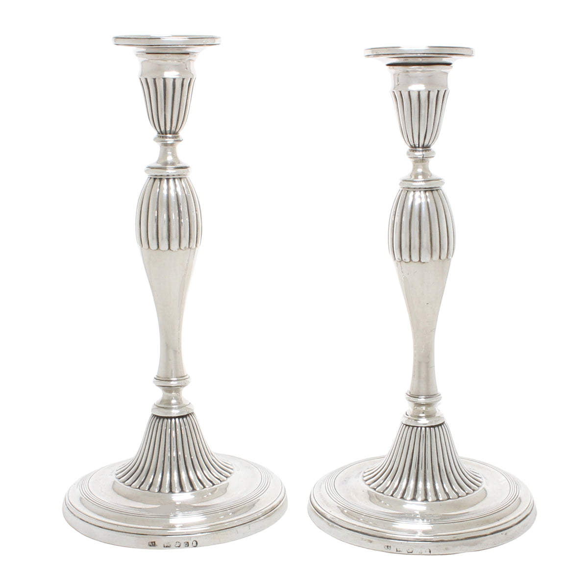 Georgische zilveren kaarshouders