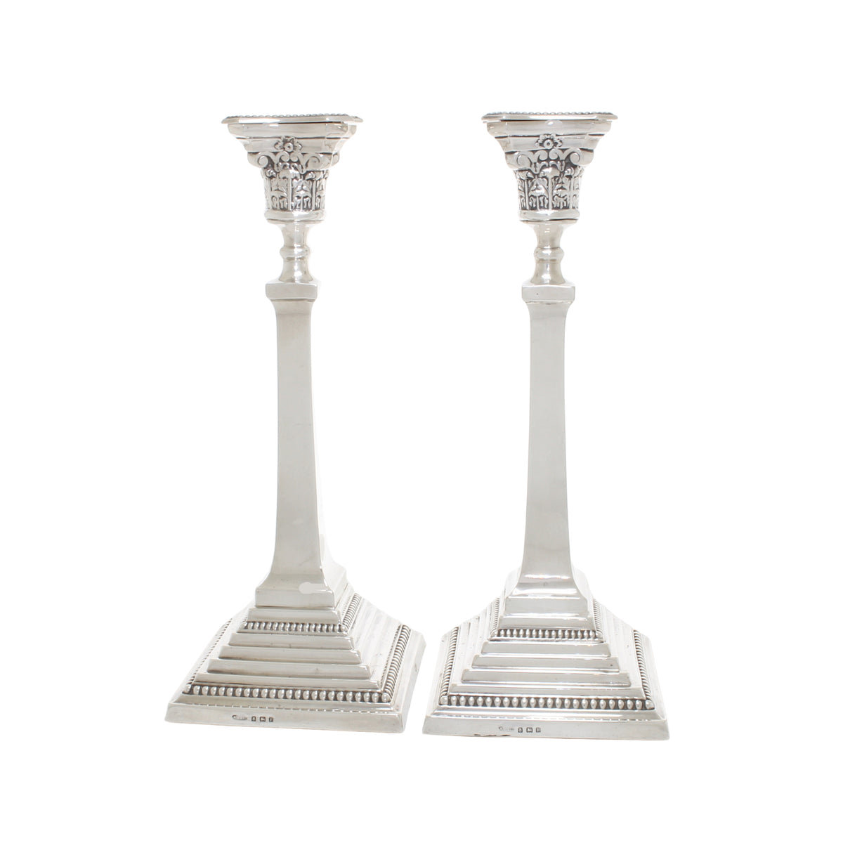 Antieke George V sterling zilveren kandelaars – Birmingham 1930