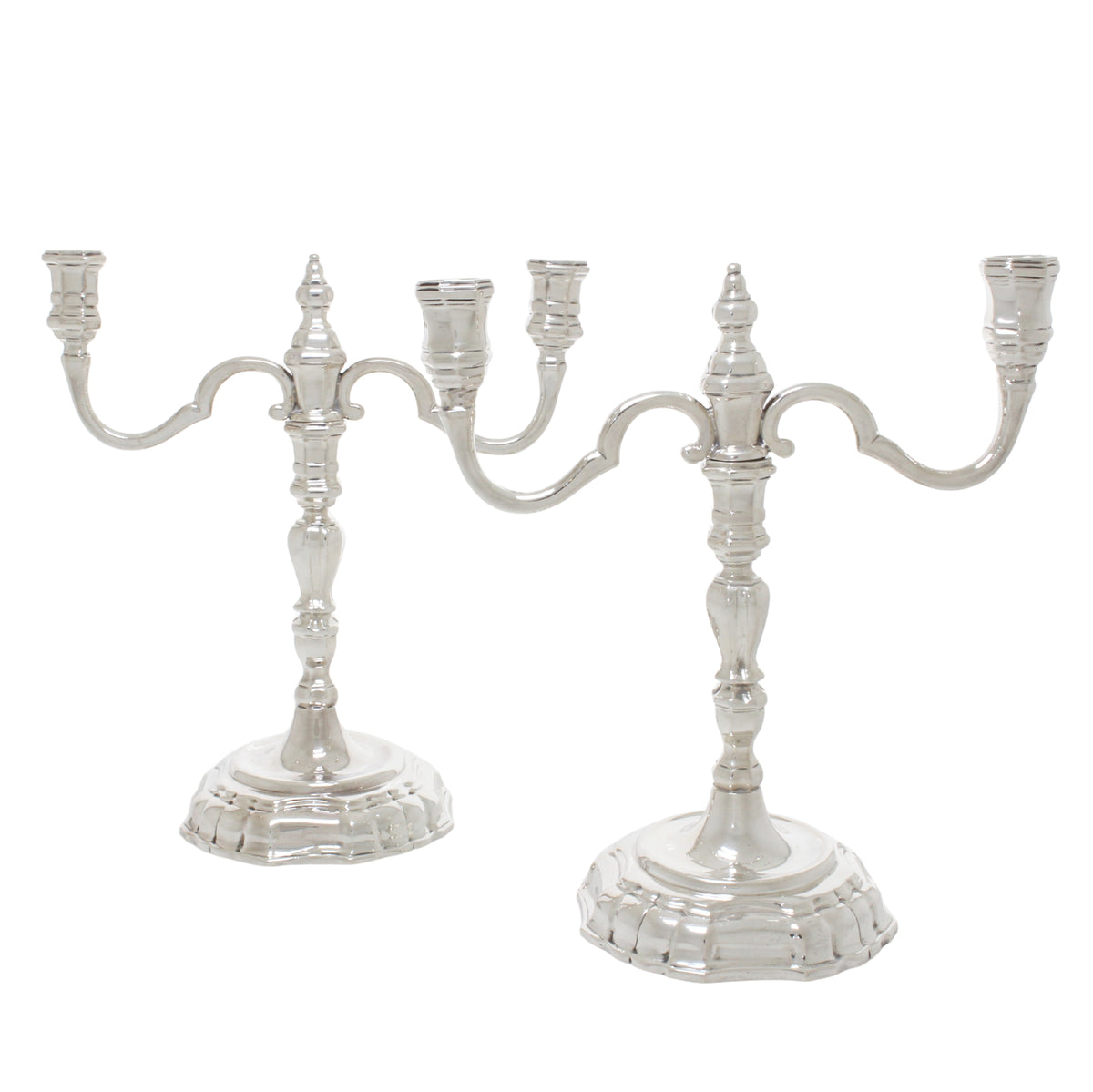 Deense Sterling 925 zilveren kandelaber 1,4 kg zilver