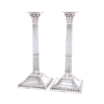 Antiek zilveren set kandelaars van vier 1770 - 1772