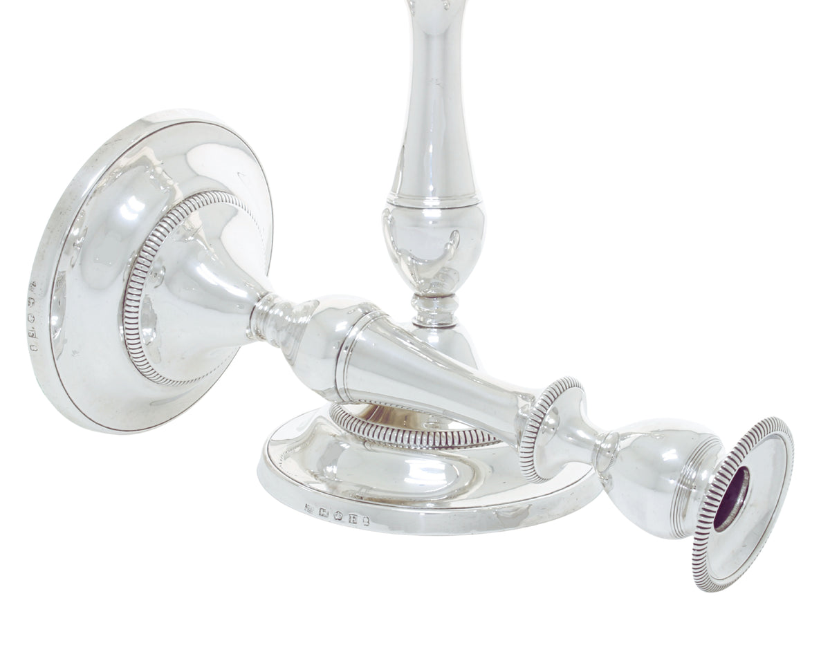 Grote Antieke Georgische Sterling Zilveren kandelaars 1803