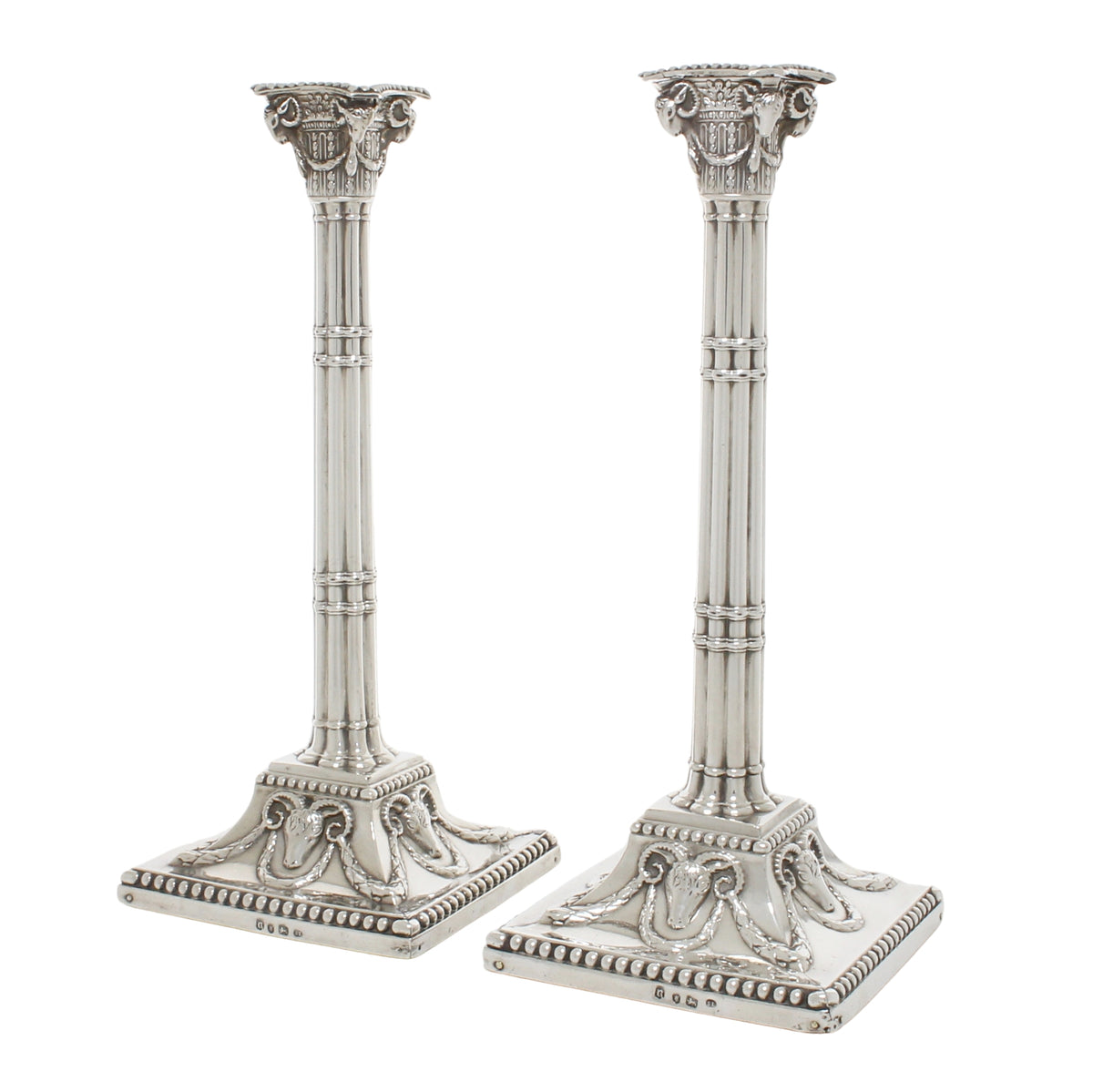 Antiek zilveren kandelaars 1772