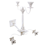 Massief zilveren Judaica kandelabers