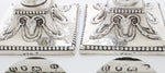 Set van 4 Antiek zilveren kandelaars 1772