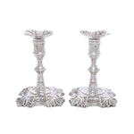Massief Zilveren kandelaars George 2e
