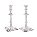 Antiek zilveren set kandelaars van vier 1833