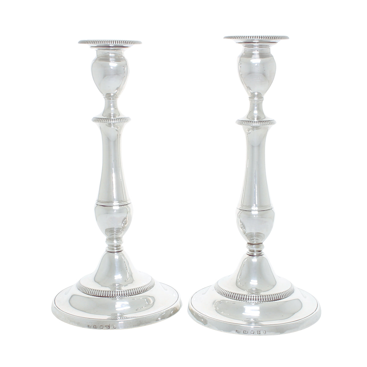 Grote Antieke Georgische Sterling Zilveren kandelaars 1803