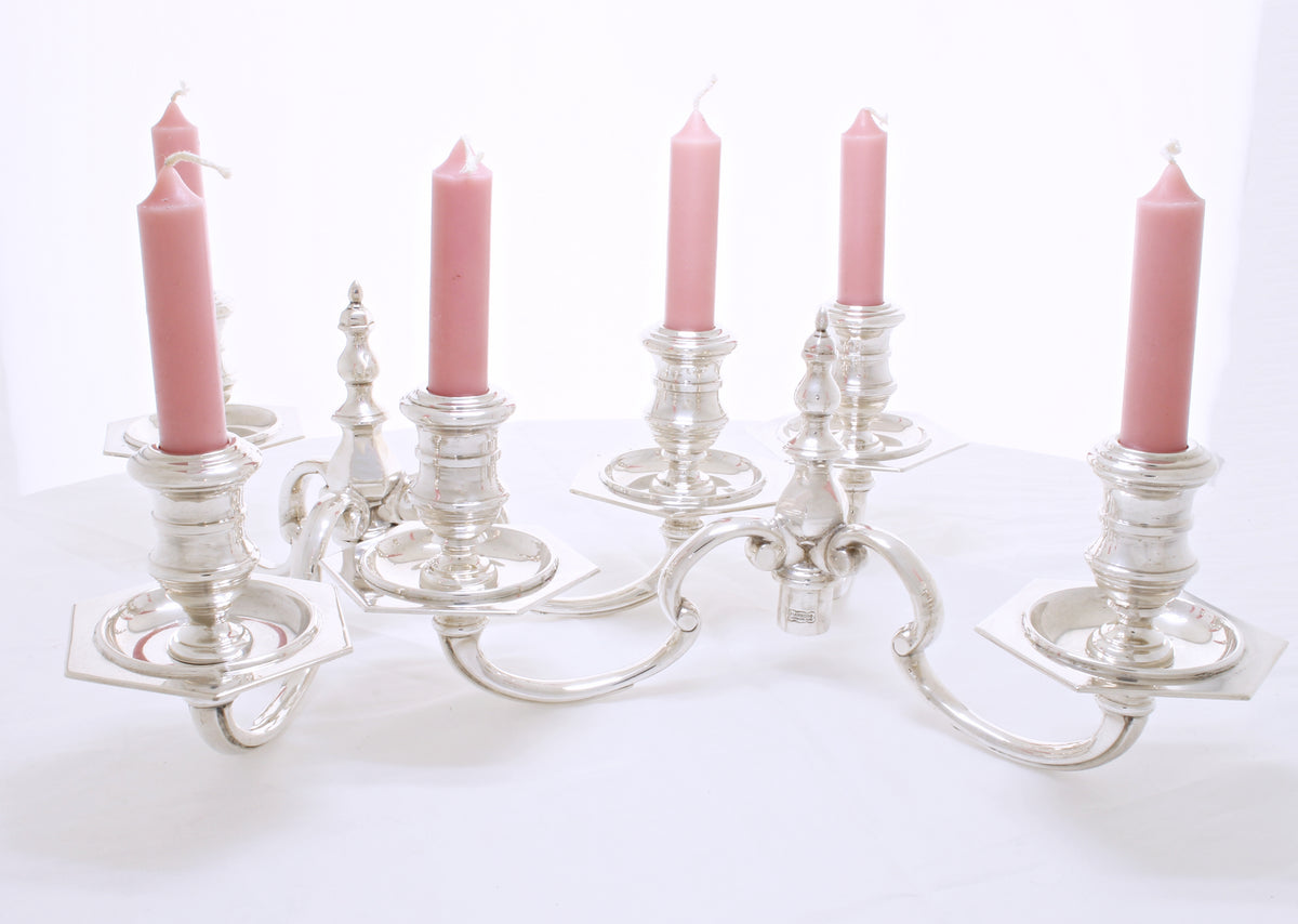 Massief zilveren kandelaber 3.1 kilo