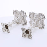 Massief Zilveren kandelaars George 2e