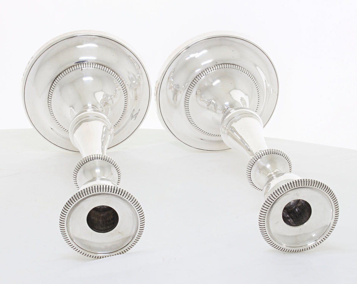 Grote Antieke Georgische Sterling Zilveren kandelaars 1803