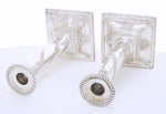 Zilveren kaars houders, massief sterling zilver