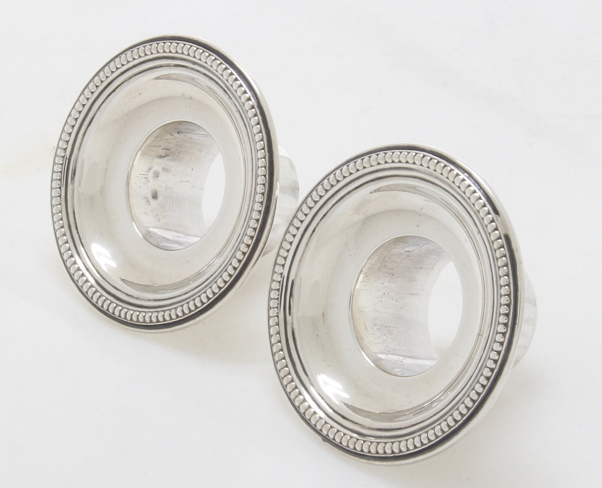 Very nice pair of small Corinthian candlesticks 1924