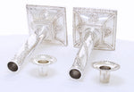 Zilveren kaars houders, massief sterling zilver