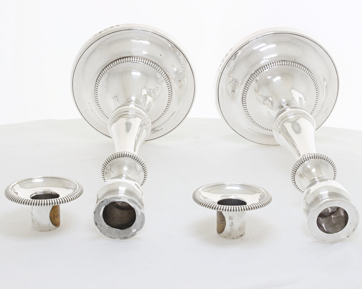 Grote Antieke Georgische Sterling Zilveren kandelaars 1803