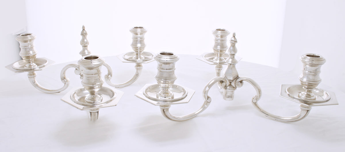 Massief zilveren kandelaber 3.1 kilo