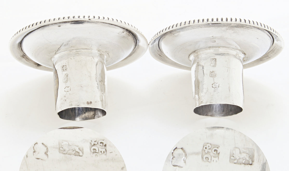 Grote Antieke Georgische Sterling Zilveren kandelaars 1803