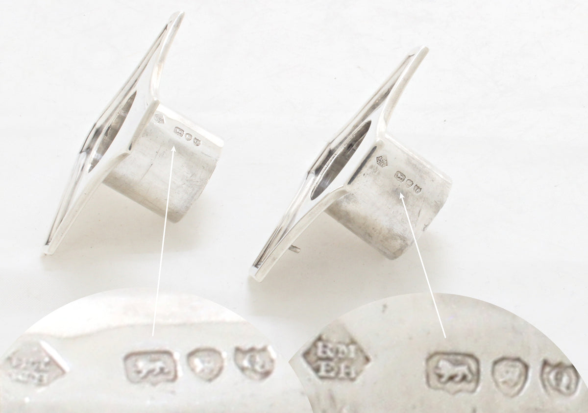 Korintische kandelaars Antiek Victoriaans Sterling Zilver 1891