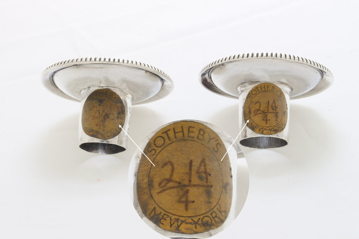 Grote Antieke Georgische Sterling Zilveren kandelaars 1803