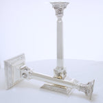 Massief zilveren Judaica kandelabers