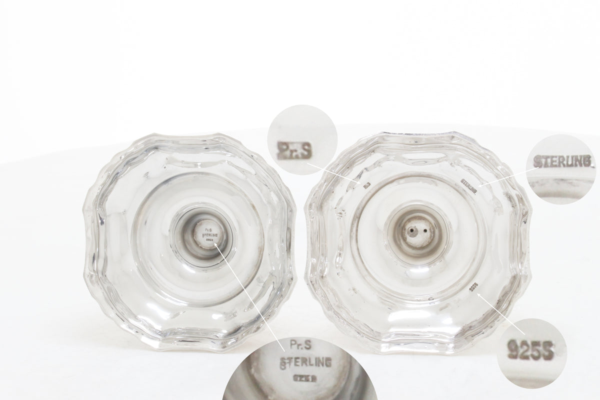 Deense Sterling 925 zilveren kandelaber 1,4 kg zilver