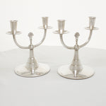 Art Deco Zweedse 2 armige kandelaber