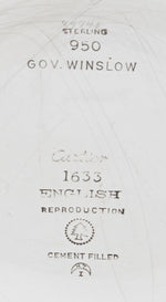 Keurmerken Cartier Gov Winslow Sterling 950 English reproduction Cement filled 1633