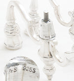 Deense Sterling zilveren kandelaber keurmerken armen 925