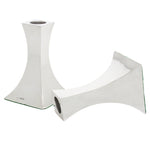 Engels zilveren kandelaars 1 staand 1 liggend