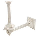 Engels zilveren kandelaars 1 staand 1 liggend