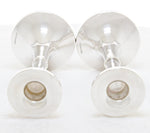 Engels zilveren kandelaars liggend voorkant