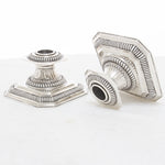 English silver Brittania candlesticks