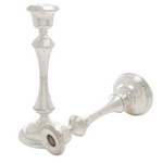 Grote kandelaars staand van zilver 