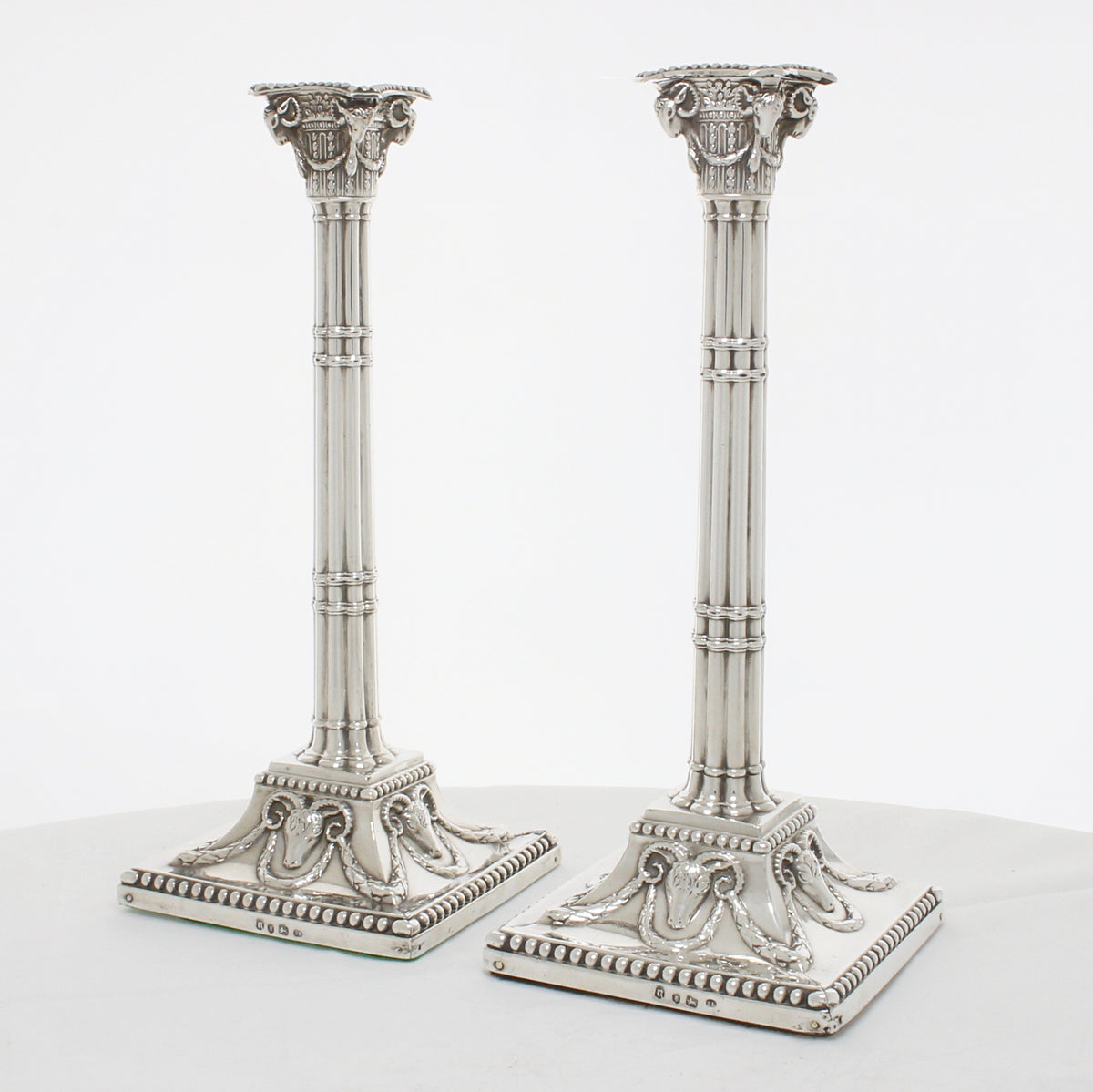 Antiek zilveren kandelaars 1772