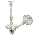 Large silver candlesticks antique